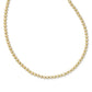 Nydia Strand Necklace Gold White Crystal