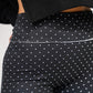 Black Polka Dot High Waist Flare Pants