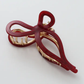 Sabrina Holiday Large Ribbon Metal Bow Claw Clip