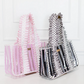 Cabana Club Carryall - Pink Polka Stripe - Southern Belle Boutique