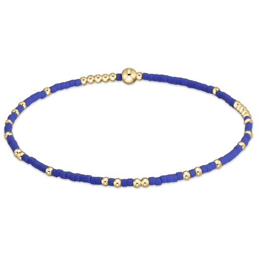 Gameday Hope Unwritten Bracelet - Blue White (EXTENDS) - Southern Belle Boutique