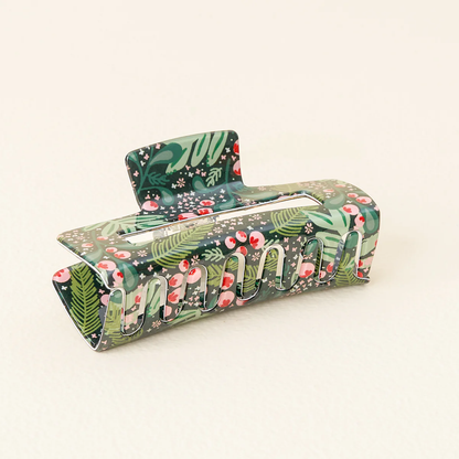 Jolly Sprig Green Claw Clip - Southern Belle Boutique