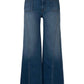 Charlotte HR Wide Leg Front Seam Patch Jeans - Vibrant
