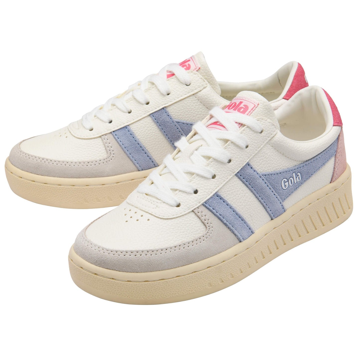 Grandslam Trident Trainer White/Air Fluro Pink - Southern Belle Boutique