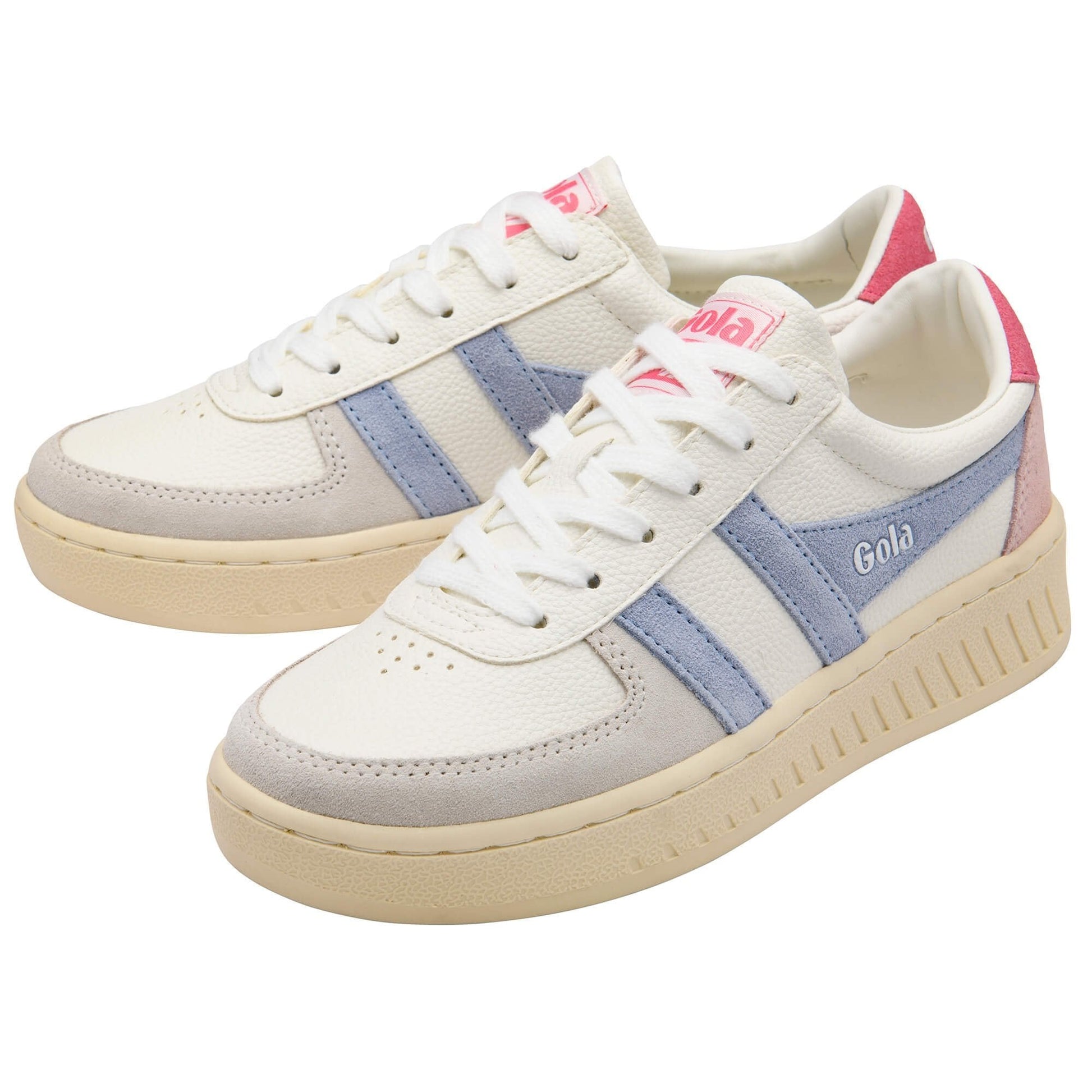 Grandslam Trident Trainer White/Air Fluro Pink - Southern Belle Boutique