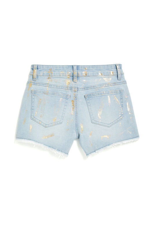 Brittany - Gold Foil Splattered Short - Southern Belle Boutique