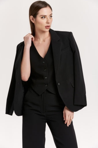 Baylor Blazer - Black - Southern Belle Boutique
