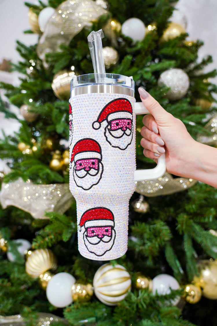 Sequin Santa Tumbler