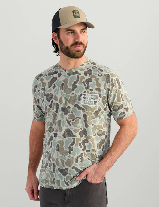 Drift Short Sleeve Performance Tee - Volcanic Ash Camo - Southern Belle Boutique