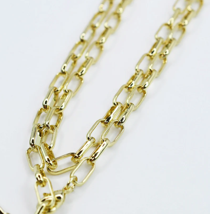 Wings of Grace Double Chain Necklace - Southern Belle Boutique