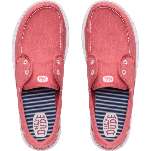 Wendy Cru Stretch Canvas - Washed Red