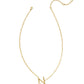 Pearl Initial N Short Pendant Necklace - Gold - Southern Belle Boutique