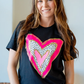 Pink Gold Heart SS Tee