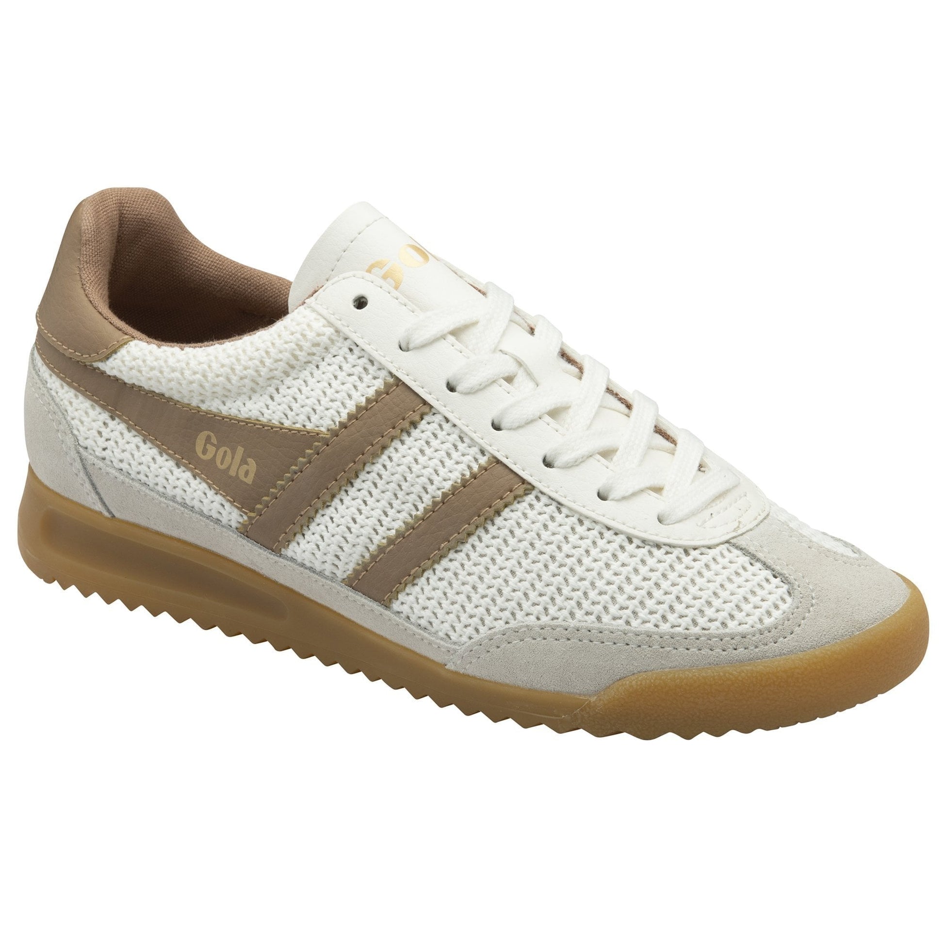 Tornado Zephry Trainer Off White/Caramel Sneaker - Southern Belle Boutique