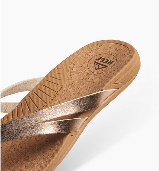 Pacific Joy Leather Flip Flop - Golden Hour