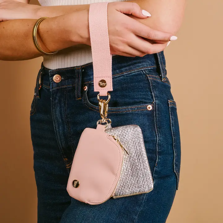 Dynamic Duo Pouch Luxe Wristlet-Rosé All Day - Southern Belle Boutique