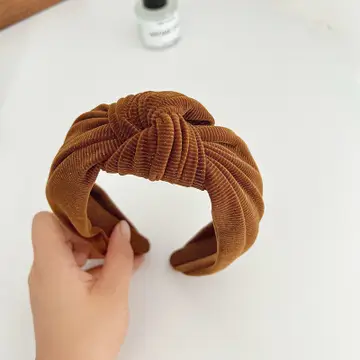 Holiday Corduroy Metallic Knot Headband - Southern Belle Boutique