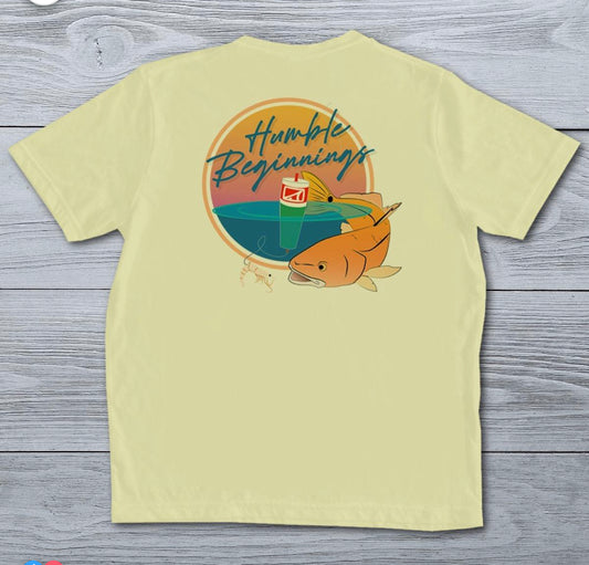 Youth Premium SS Tee - Humble Beginnings Canary - Southern Belle Boutique