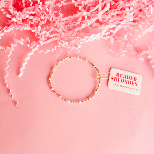 Light Pink Dainty Poppi Bracelet - Southern Belle Boutique