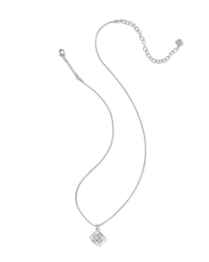 Dira Pearl Short Pendant Necklace - Silver Freshwater Cultured Pearl - Southern Belle Boutique