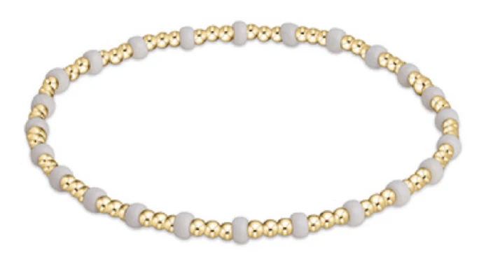 Gameday Hope Gold Sincerity Bracelet - White