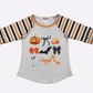 Halloween Boo Bows Girls Raglan - Southern Belle Boutique