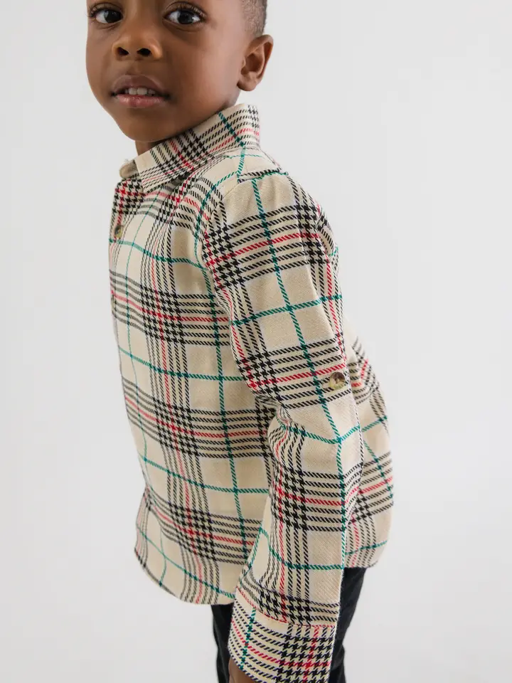 Tannen Plaid Long Sleeve Button Down Shirt