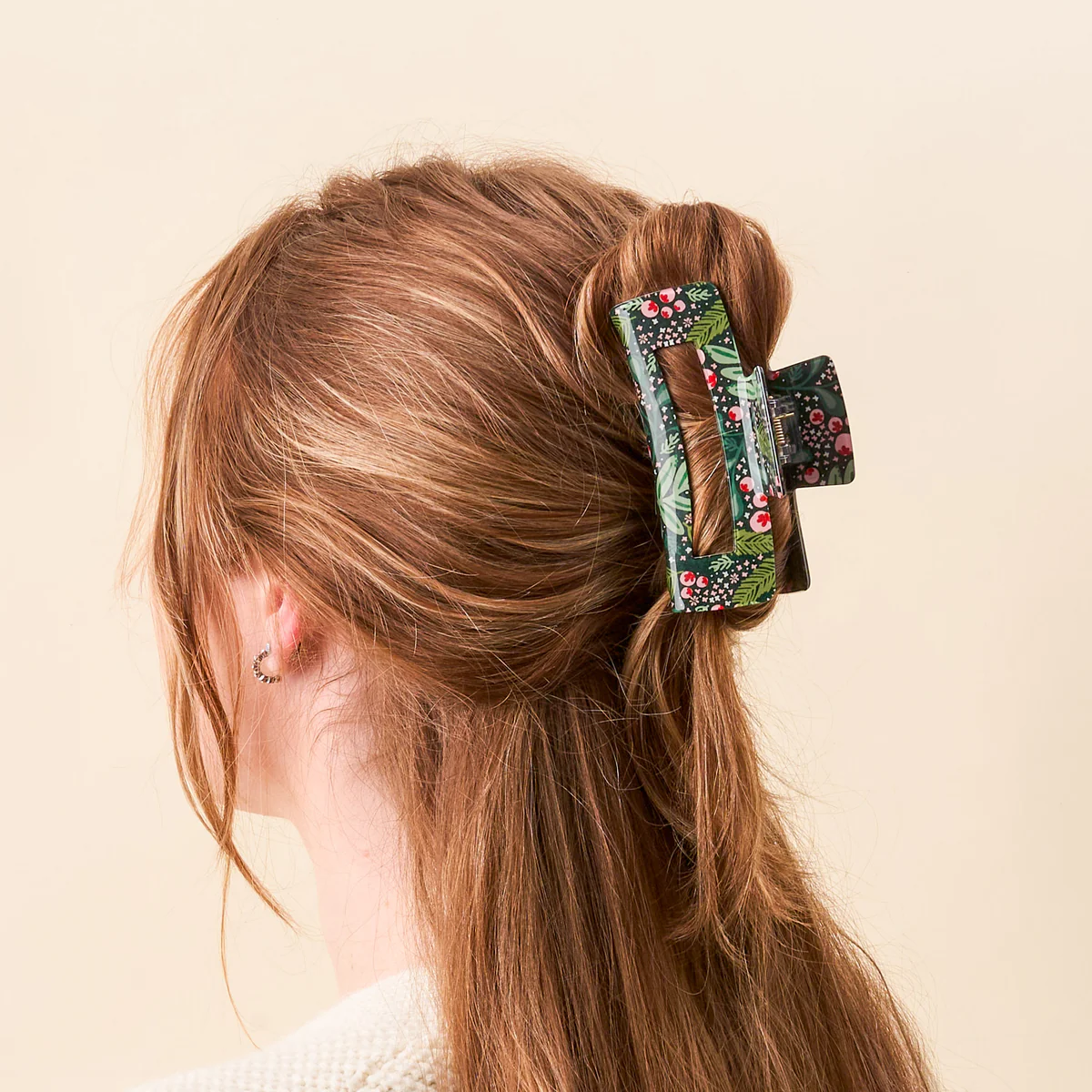 Jolly Sprig Green Claw Clip - Southern Belle Boutique