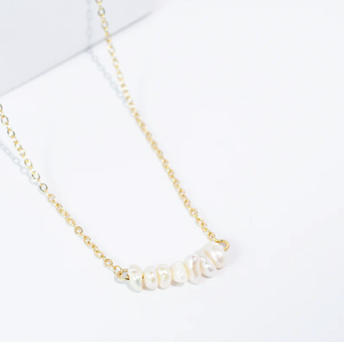 Pearl Bar Necklace - Southern Belle Boutique