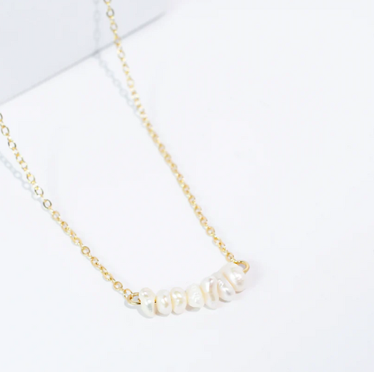 Pearl Bar Necklace - Southern Belle Boutique