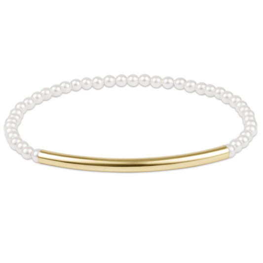 Bliss Bar Smooth Pearl 3mm Bracelet - Southern Belle Boutique