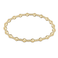 Classic Sincerity Pattern 4mm Bead Bracelet - Gold - Southern Belle Boutique