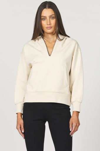 Saphira Hoodie French Terry - Birch - Southern Belle Boutique