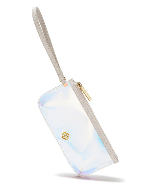 Clear Wristlet Clear Iridescent