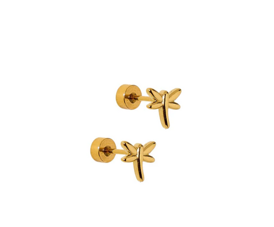 Screwback Stud Earrings - Dragonfly - Southern Belle Boutique