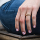 Classic Gold 3mm Bead Ring - Size - Southern Belle Boutique