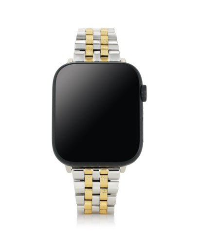 Alex Two Tone Stainless Steel 5 Link Watch Band in Sparkle - Southern Belle Boutique