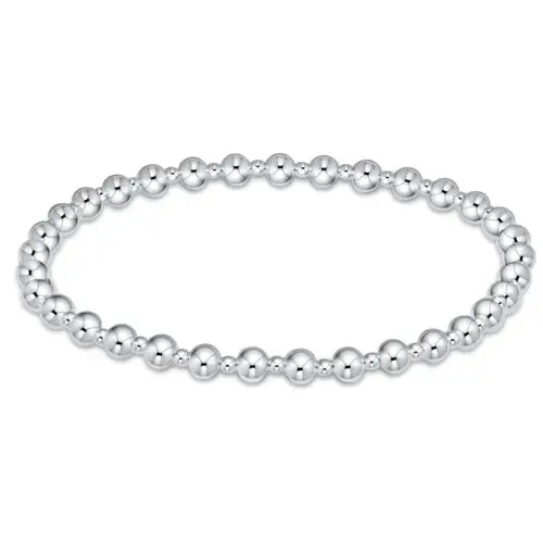 Classic Grateful Pattern Sterling 4mm Bead Bracelet - Southern Belle Boutique