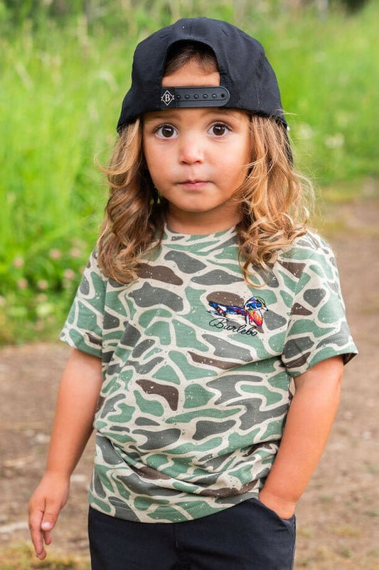 Youth Retro Duck Camo Tee - Duck on Water