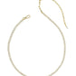 Fate Tennis Necklace - Gold White Cz - Southern Belle Boutique