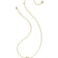Abbie Medallion Short Pendant Necklace Gold Pink Mix - Southern Belle Boutique