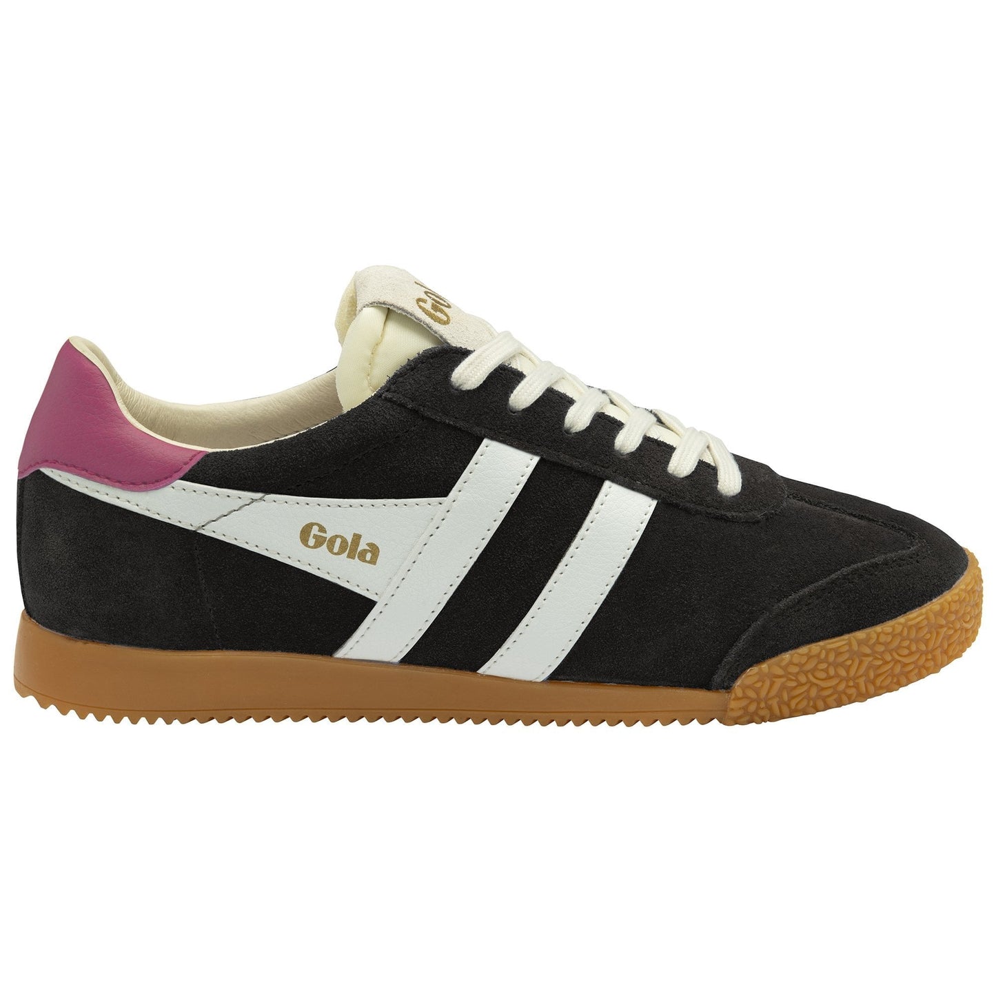Elan Trainer Black/Off White/Fuchsia Sneaker