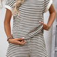 Apricot Stripe Short Set - Southern Belle Boutique