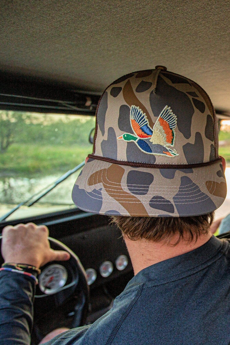 Retro Camo Duck Cap