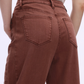 High Rise Cuffed Barrel Jean - Espresso - Southern Belle Boutique