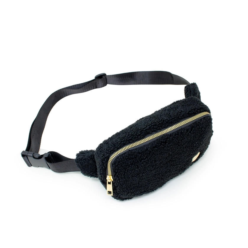 Fuzzy Crossbody Sling Bag w/Hearts (Youth) - Southern Belle Boutique