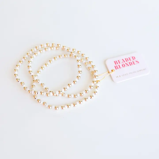 Demi Bracelet in White - 6.75"