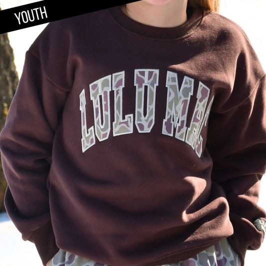 Lulu Mac Camo Brown Sweatshirt - Southern Belle Boutique