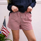 Red Plaid Gingham Printed Shorts - Southern Belle Boutique