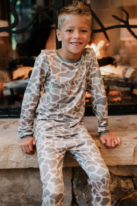 Pajama Set Youth/Toddler - Classic Deer - Southern Belle Boutique